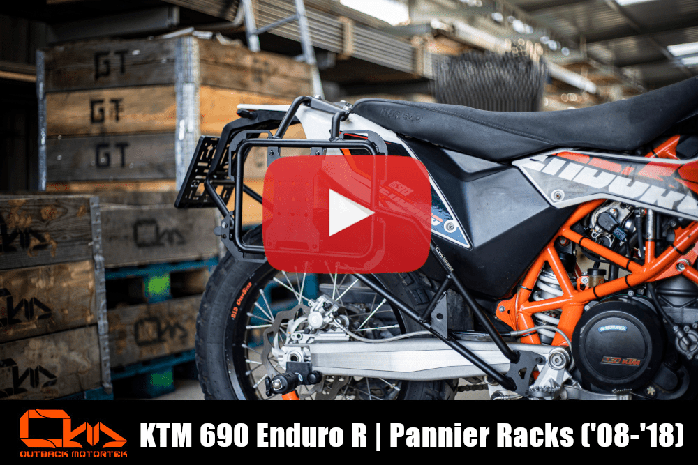 KTM 690 Enduro R Soporte de Maletas 2008-2018 Installation